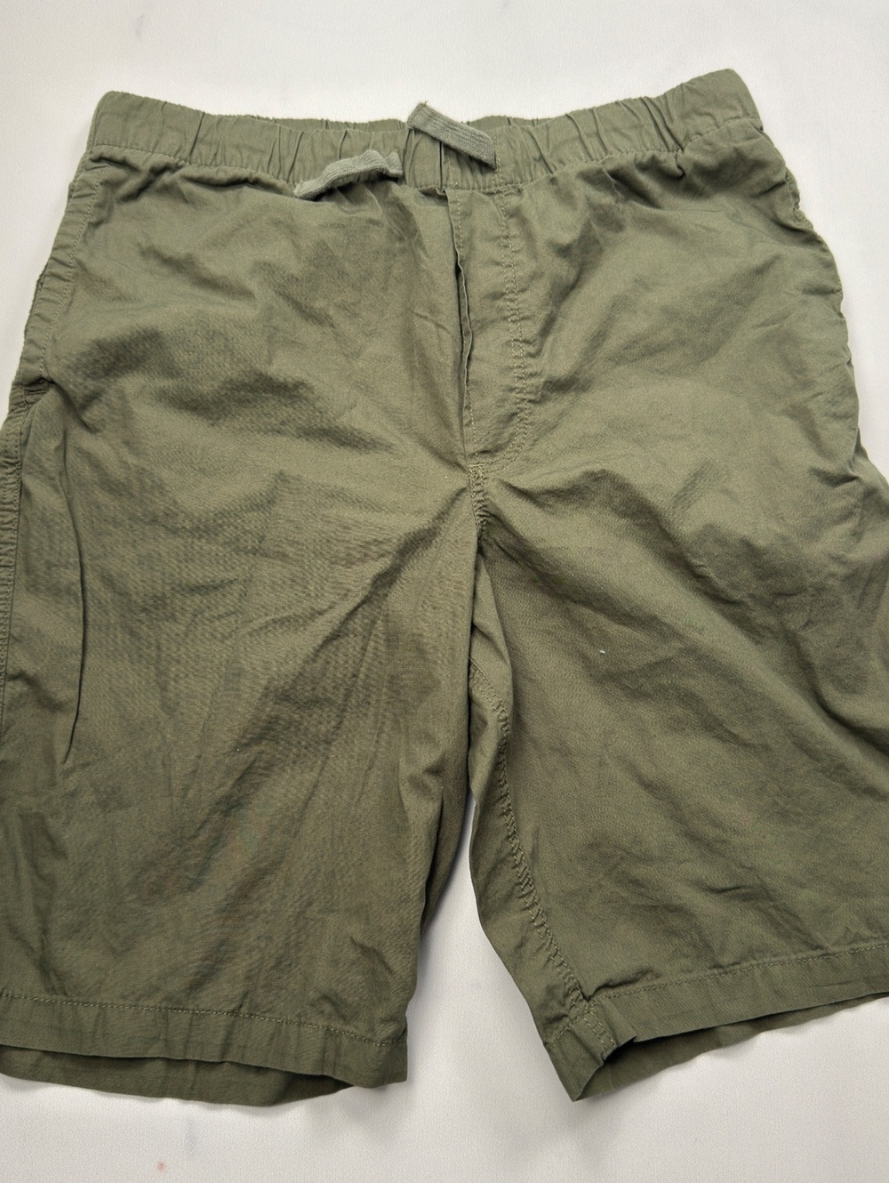 H&M Casual Olive Green Shorts Elastic Waistband - Boys 14Y